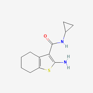 2-amino-N-cyclopropyl-4,5,6,7-tetrahydro-1-benzothiophene-3-carboxamide