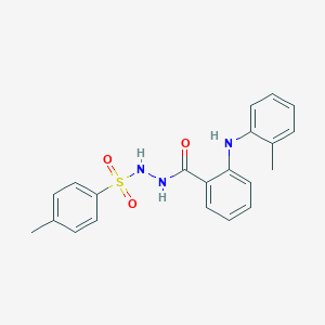 molecular formula C21H21N3O3S B327360 4-methyl-N'-[2-(2-toluidino)benzoyl]benzenesulfonohydrazide 