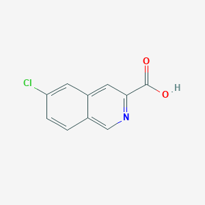 molecular formula C10H6ClNO2 B3273603 6-Chloroisoquinoline-3-carboxylic acid CAS No. 590369-88-3