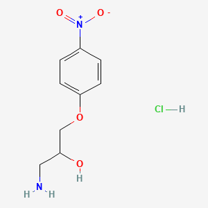 molecular formula C9H13ClN2O4 B3273613 1-Amino-3-(4-nitrophenoxy)propan-2-ol hydrochloride CAS No. 59117-67-8