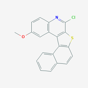 molecular formula C20H12ClNOS B327362 6-Chloro-2-methoxynaphtho[1',2':4,5]thieno[2,3-c]quinoline 