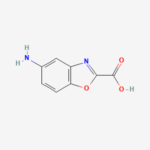 molecular formula C8H6N2O3 B3273628 5-Aminobenzo[d]oxazole-2-carboxylic acid CAS No. 591248-14-5