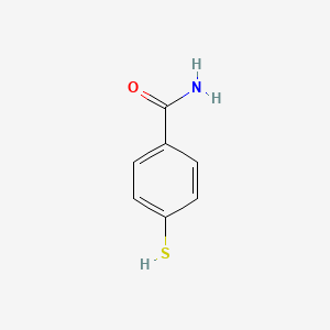 molecular formula C7H7NOS B3273640 4-Mercaptobenzamide CAS No. 59177-46-7