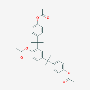 molecular formula C30H32O6 B327369 4-[1-(2-(Acetyloxy)-5-{1-[4-(acetyloxy)phenyl]-1-methylethyl}phenyl)-1-methylethyl]phenyl acetate 