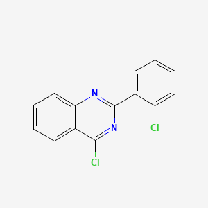 molecular formula C14H8Cl2N2 B3273745 4-Chloro-2-(2-chlorophenyl)quinazoline CAS No. 59455-92-4