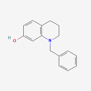 molecular formula C16H17NO B3273767 1-Benzyl-1,2,3,4-tetrahydroquinolin-7-ol CAS No. 594815-03-9