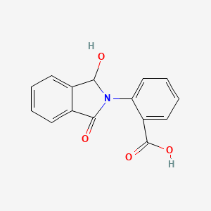 molecular formula C15H11NO4 B3273778 2-(1-Hydroxy-3-oxoisoindolin-2-yl)benzoic acid CAS No. 59514-98-6
