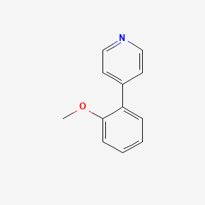 molecular formula C12H11NO B3273799 4-(2-甲氧基苯基)吡啶 CAS No. 5958-00-9