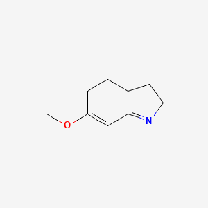 molecular formula C9H13NO B3273815 6-Methoxy-3,3a,4,5-tetrahydro-2H-indole CAS No. 59601-27-3