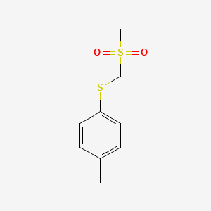 molecular formula C9H12O2S2 B3273846 (4-Methylphenylthio)(methylsulfonyl)methane CAS No. 59662-68-9