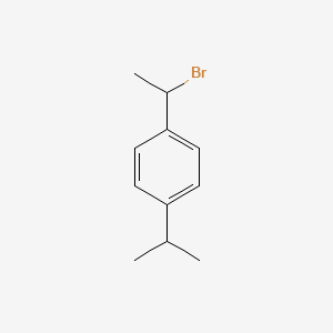 molecular formula C11H15B B3273876 1-(1-Bromoethyl)-4-(propan-2-yl)benzene CAS No. 59770-99-9