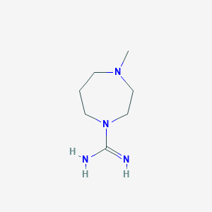 molecular formula C7H16N4 B3273879 4-Methyl-1,4-diazepane-1-carboximidamide CAS No. 59775-29-0
