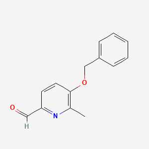 B3273887 5-(Benzyloxy)-6-methylpicolinaldehyde CAS No. 59781-12-3