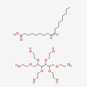 molecular formula C36H72O14 B3273896 Polyoxyethylene sorbitol hexaoleate CAS No. 59800-21-4
