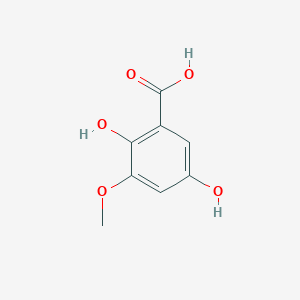 molecular formula C8H8O5 B3273897 2,5-二羟基-3-甲氧基苯甲酸 CAS No. 5981-38-4