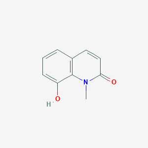 molecular formula C10H9NO2 B3273921 8-Hydroxy-1-methylquinolin-2(1H)-one CAS No. 59828-11-4
