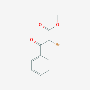 molecular formula C10H9BrO3 B3273940 alpha-Benzoyl-alpha-bromoacetic acid methyl ester CAS No. 59864-01-6