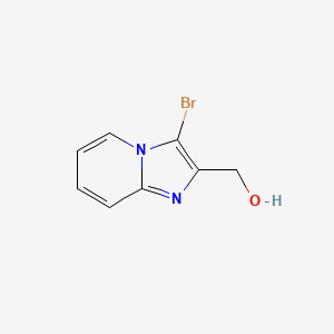 molecular formula C8H7BrN2O B3273985 (3-溴咪唑并[1,2-a]吡啶-2-基)甲醇 CAS No. 59938-41-9