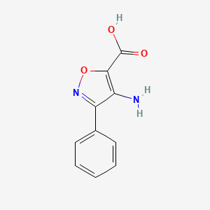 molecular formula C10H8N2O3 B3273986 4-氨基-3-苯基异恶唑-5-羧酸 CAS No. 5994-00-3