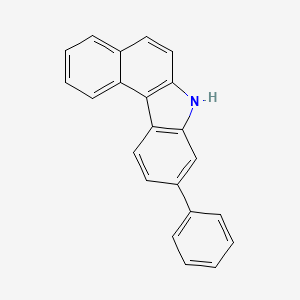 molecular formula C22H15N B3274017 9-Phenyl-7H-benzo[c]carbazole CAS No. 59994-86-4
