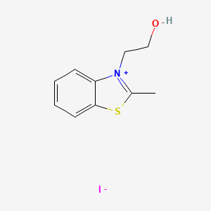 molecular formula C10H12INOS B3274064 Benzothiazolium, 3-(2-hydroxyethyl)-2-methyl-, iodide CAS No. 60126-30-9