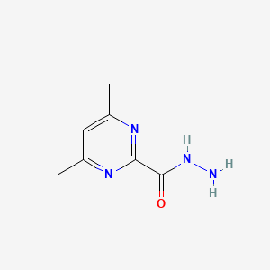 molecular formula C7H10N4O B3274067 4,6-Dimethylpyrimidine-2-carbohydrazide CAS No. 60137-37-3