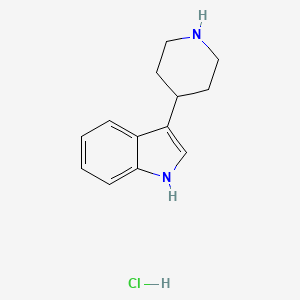 molecular formula C13H17ClN2 B3274111 3-(Piperidin-4-yl)-1H-indole hydrochloride CAS No. 60155-63-7