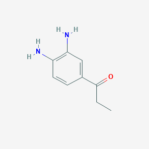 molecular formula C9H12N2O B3274138 1-(3,4-Diaminophenyl)propan-1-one CAS No. 60179-35-3