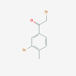 molecular formula C9H8Br2O B3274148 2-Bromo-1-(3-bromo-4-methyl-phenyl)-ethanone CAS No. 60208-05-1