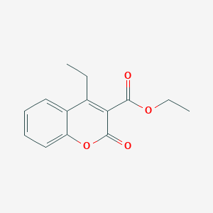molecular formula C14H14O4 B3274150 Ethyl 4-ethyl-2-oxo-2H-chromene-3-carboxylate CAS No. 60211-76-9