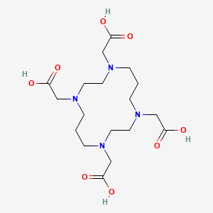 molecular formula C18H32N4O8 B3274170 1,4,8,11-tetraazacyclotetradecane-N,N',N'',N'''-tetraacetic acid CAS No. 60239-22-7