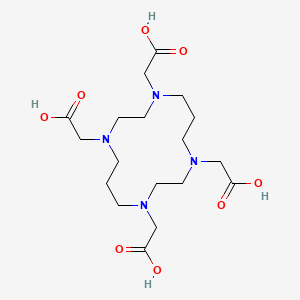 molecular formula C18H32N4O8 B3274170 1,4,8,11-tetraazacyclotetradecane-1,4,8,11-tetraacetic acid CAS No. 60239-22-7