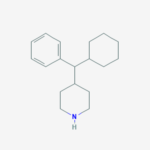 4-(Cyclohexyl(phenyl)methyl)piperidine