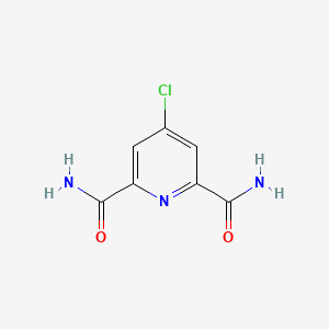 molecular formula C7H6ClN3O2 B3274315 4-Chloropyridine-2,6-dicarboxamide CAS No. 60494-50-0