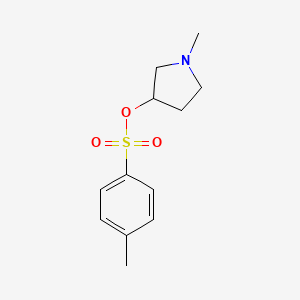 molecular formula C12H17NO3S B3274316 对甲苯磺酸 1-甲基-吡咯烷-3-基酯 CAS No. 60499-30-1