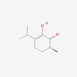 molecular formula C10H16O2 B3274337 (R)-2-hydroxy-3-isopropyl-6-methylcyclohex-2-enone CAS No. 60507-82-6
