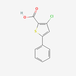 molecular formula C11H7ClO2S B3274346 3-Chloro-5-phenylthiophene-2-carboxylic acid CAS No. 605658-31-9