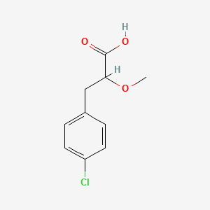 molecular formula C10H11ClO3 B3274382 3-(4-Chlorophenyl)-2-methoxypropanoic acid CAS No. 606493-11-2