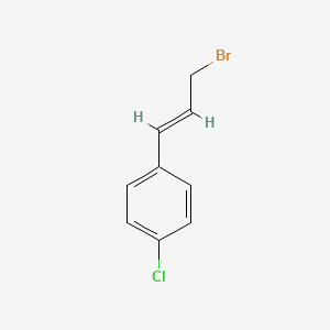 molecular formula C9H8BrCl B3274415 1-[3-溴丙-1-烯基]-4-氯苯 CAS No. 60691-90-9