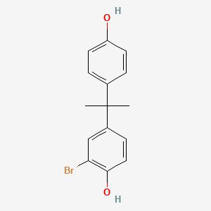 molecular formula C15H15BrO2 B3274424 3-单溴双酚A CAS No. 6073-11-6