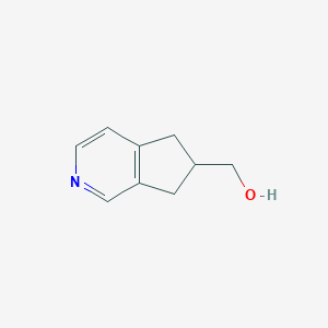 molecular formula C9H11NO B3274432 6,7-Dihydro-5H-cyclopenta[c]pyridin-6-ylmethanol CAS No. 607345-42-6