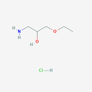 molecular formula C5H14ClNO2 B3274481 1-Amino-3-ethoxy-propan-2-ol hydrochloride CAS No. 60812-34-2