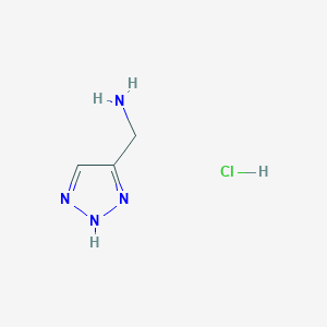 molecular formula C3H7ClN4 B032745 (1H-1,2,3-三唑-4-基)甲胺盐酸盐 CAS No. 1009101-70-5