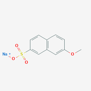 molecular formula C11H9NaO4S B3274523 Sodium 7-methoxynaphthalene-2-sulfonate CAS No. 60949-02-2
