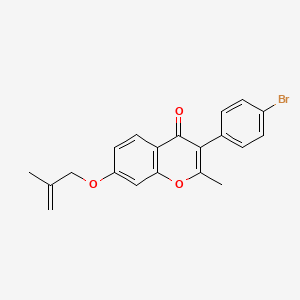 3-(4-bromophenyl)-2-methyl-7-((2-methylallyl)oxy)-4H-chromen-4-one