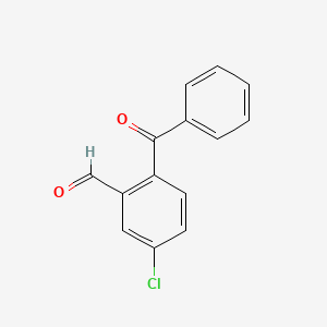 molecular formula C14H9ClO2 B3274584 2-Benzoyl-5-chlorobenzaldehyde CAS No. 61077-14-3