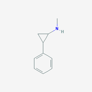 molecular formula C10H13N B3274597 N-methyl-2-phenylcyclopropan-1-amine CAS No. 61114-44-1