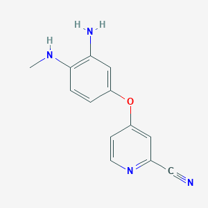 4-(4-Methylamino-3-amino-phenoxy)-pyridine-2-carbonitrile