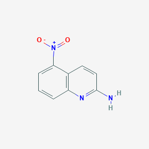 molecular formula C9H7N3O2 B3274615 5-Nitroquinolin-2-amine CAS No. 611231-10-8