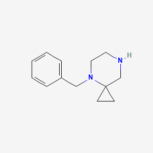 molecular formula C13H18N2 B3274623 4-Benzyl-4,7-diazaspiro[2.5]octane CAS No. 611235-29-1